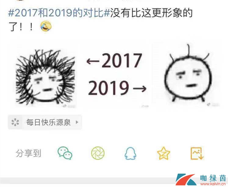 朋友圈2017和2019对比含义出处介绍