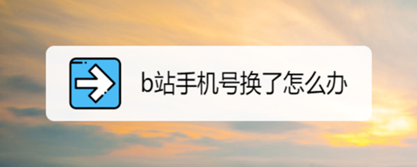 b站手机号换了解决办法