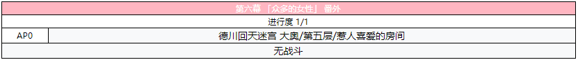 《FGO》德川回天迷宮大奥主线第六幕攻略