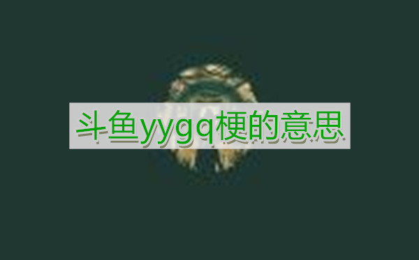 《斗鱼》yygq梗的意思