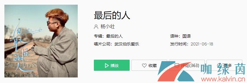 《抖音》杨小壮-最后的人歌曲完整版在线试听入口