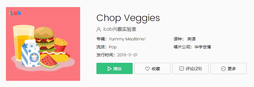 《抖音》热歌Chop Veggies歌曲完整版在线试听入口