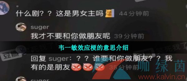 韦一敏效应梗的意思介绍