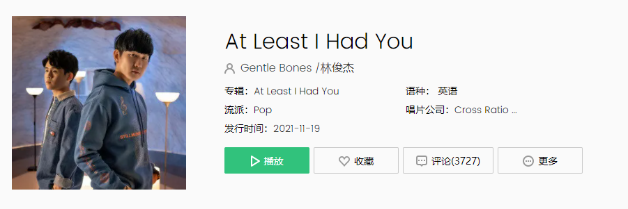 《抖音》At Least I Had You歌曲介绍