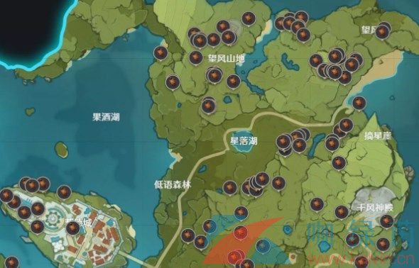 《原神》2022松果采集路线一览