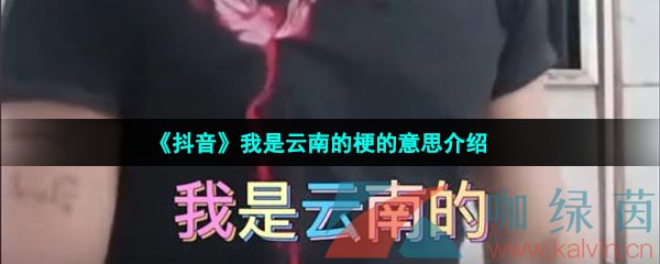 《抖音》我是云南的梗的意思介绍