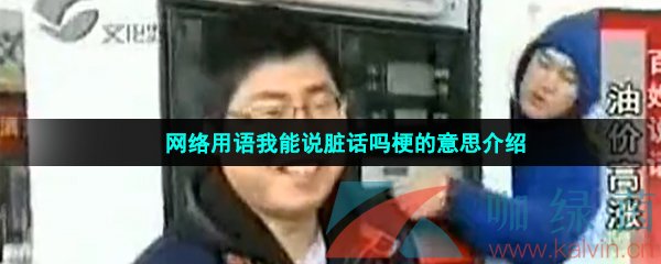 网络用语我能说脏话吗梗的意思介绍