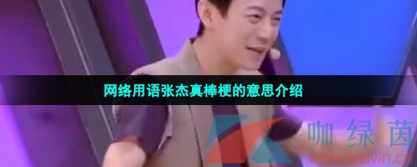 网络用语张杰真棒梗的意思介绍