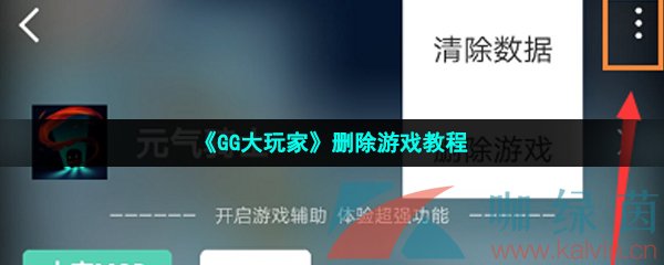 《GG大玩家》删除游戏教程