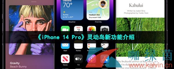 《iPhone 14 Pro》灵动岛作用介绍