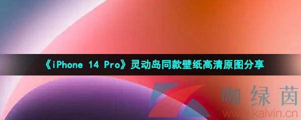 《iPhone 14 Pro》灵动岛同款壁纸高清原图分享