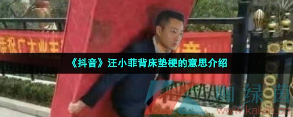 《抖音》汪小菲背床垫梗的意思介绍