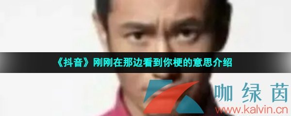 《抖音》刚刚在那边看到你梗的意思介绍