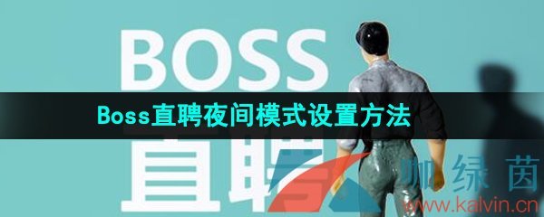 《Boss直聘》夜间模式设置方法