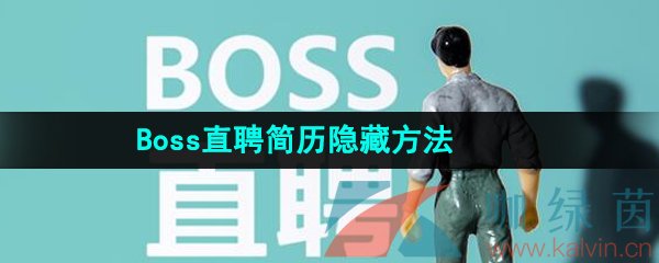 《Boss直聘》简历隐藏方法