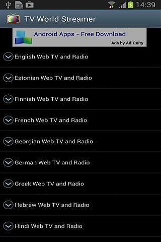 World TV Streamer手机软件app截图