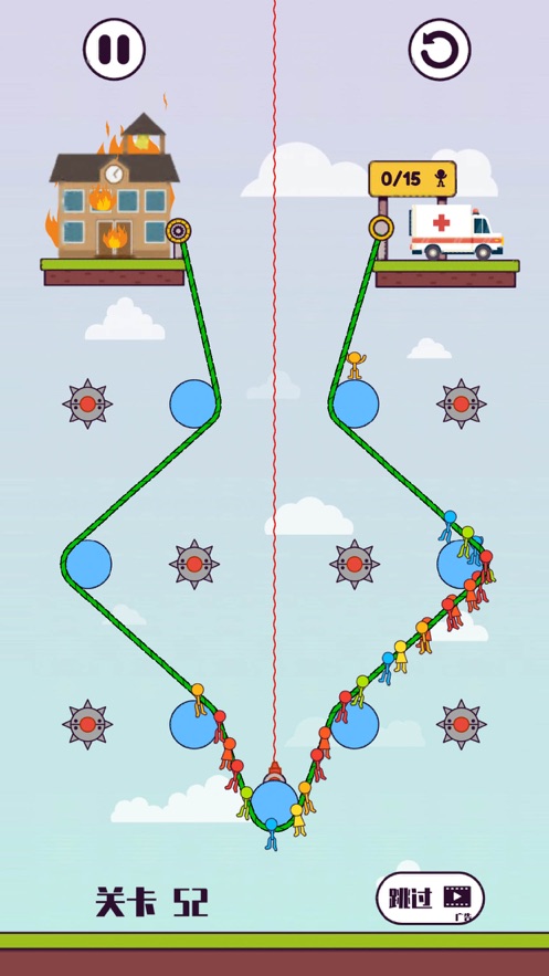 拉绳子解救火柴人手游app截图