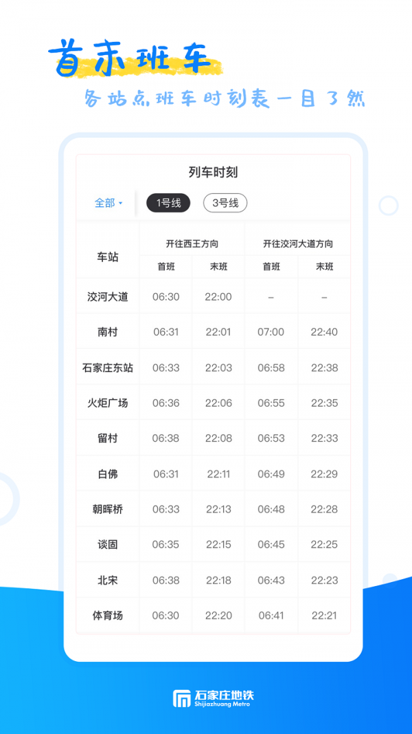 石家庄轨道交通手机软件app截图