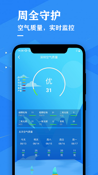 辰星天气预报手机软件app截图