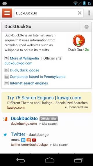 DuckDuckGo手机软件app截图