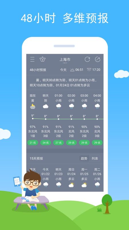 七彩天气预报手机软件app截图