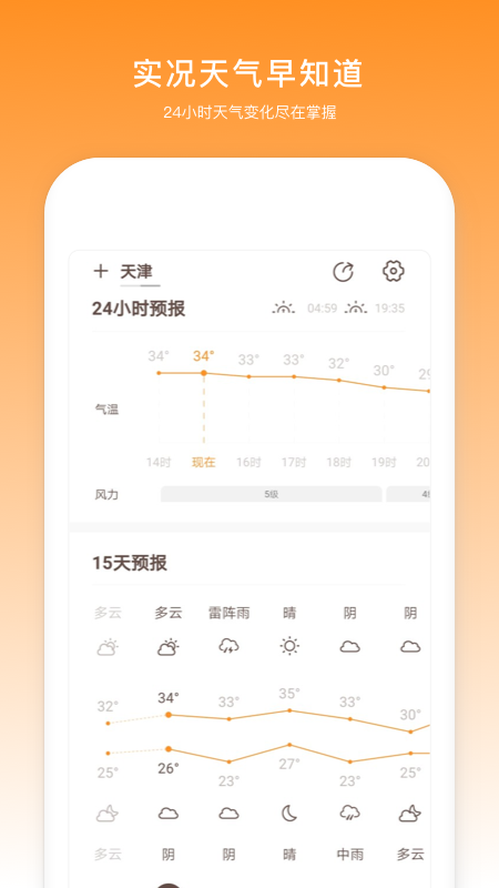 云趣实时天气预报手机软件app截图