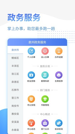 泉州政务服务手机软件app截图