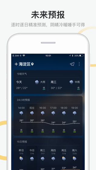 新浪天气手机软件app截图