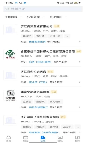 魅力庐江人才网手机软件app截图