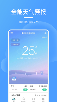 精美天气预报手机软件app截图