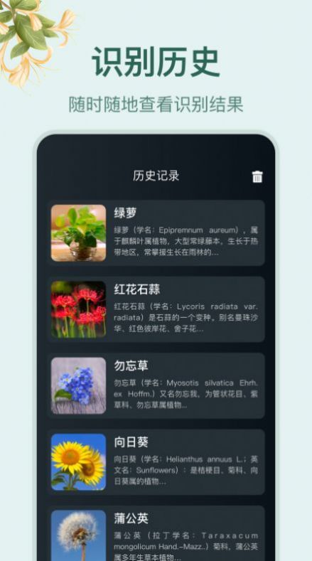 花草百科识别手机软件app截图