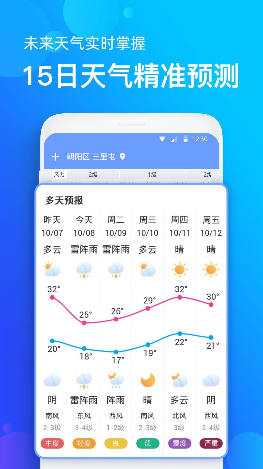 看看天气预报手机软件app截图