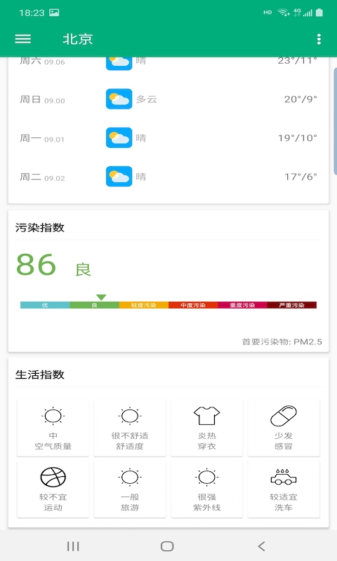 非常天气手机软件app截图