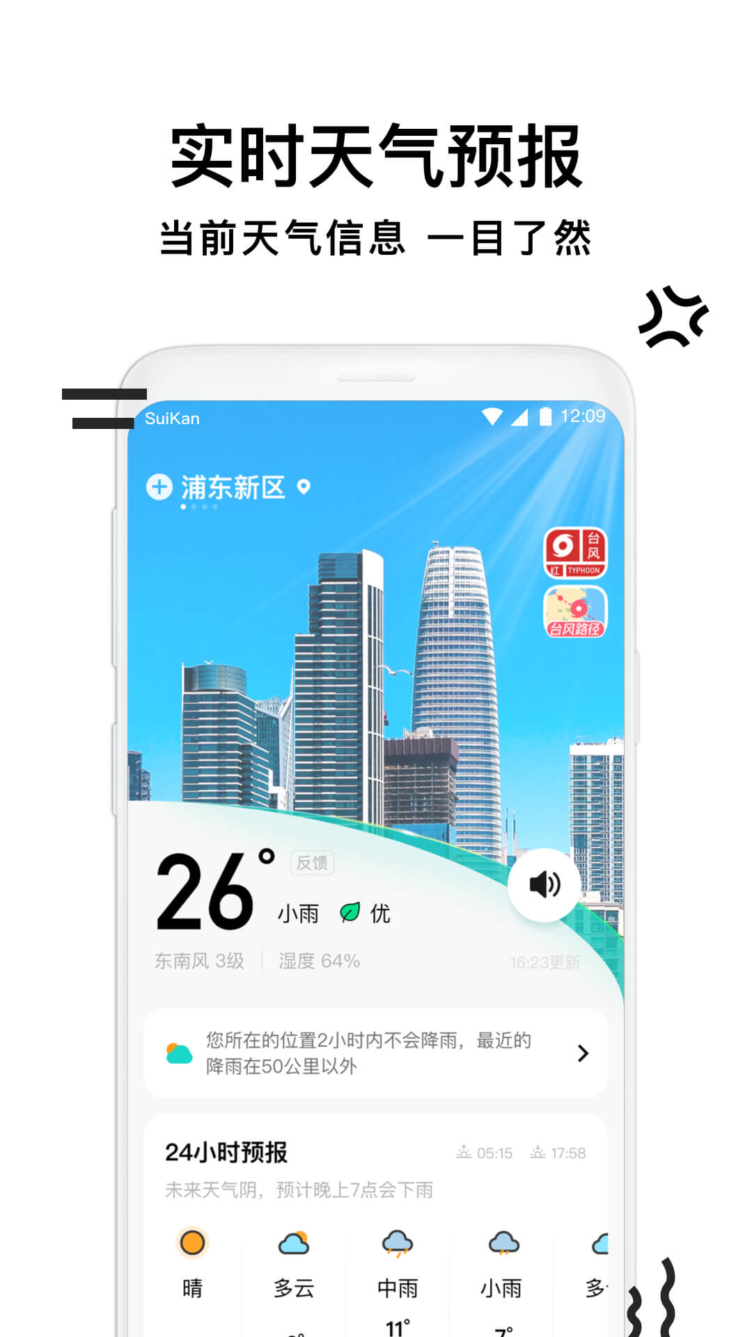 幸福天气管家手机软件app截图