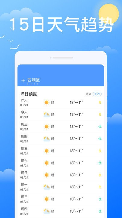 悟空报天气手机软件app截图