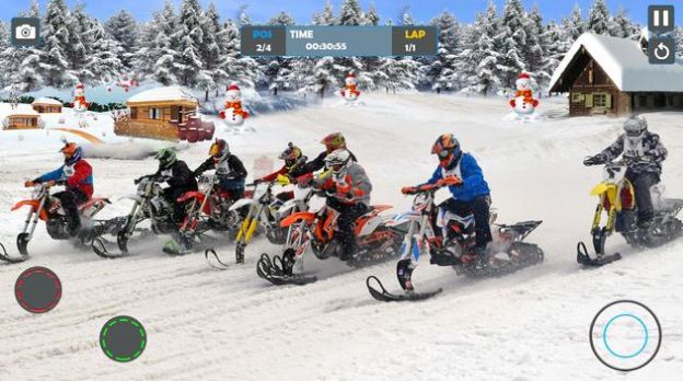 雪橇竞速雪地越野手游app截图