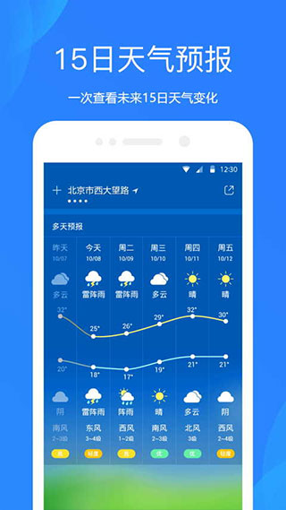 思念天气预报手机软件app截图