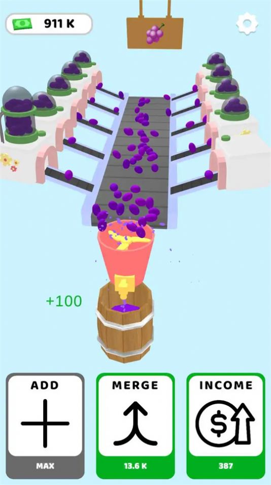 Grape Factory Idle手游app截图