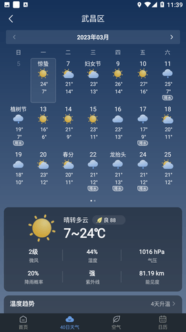 阳阳天气手机软件app截图