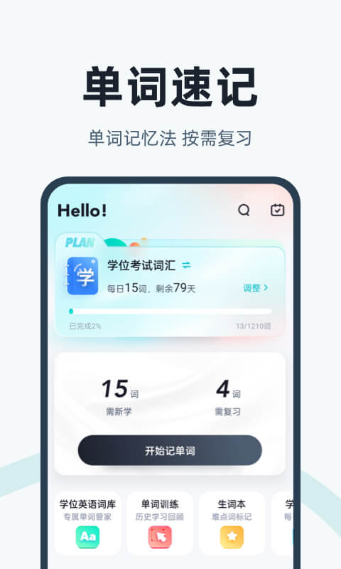 学位英语手机软件app截图