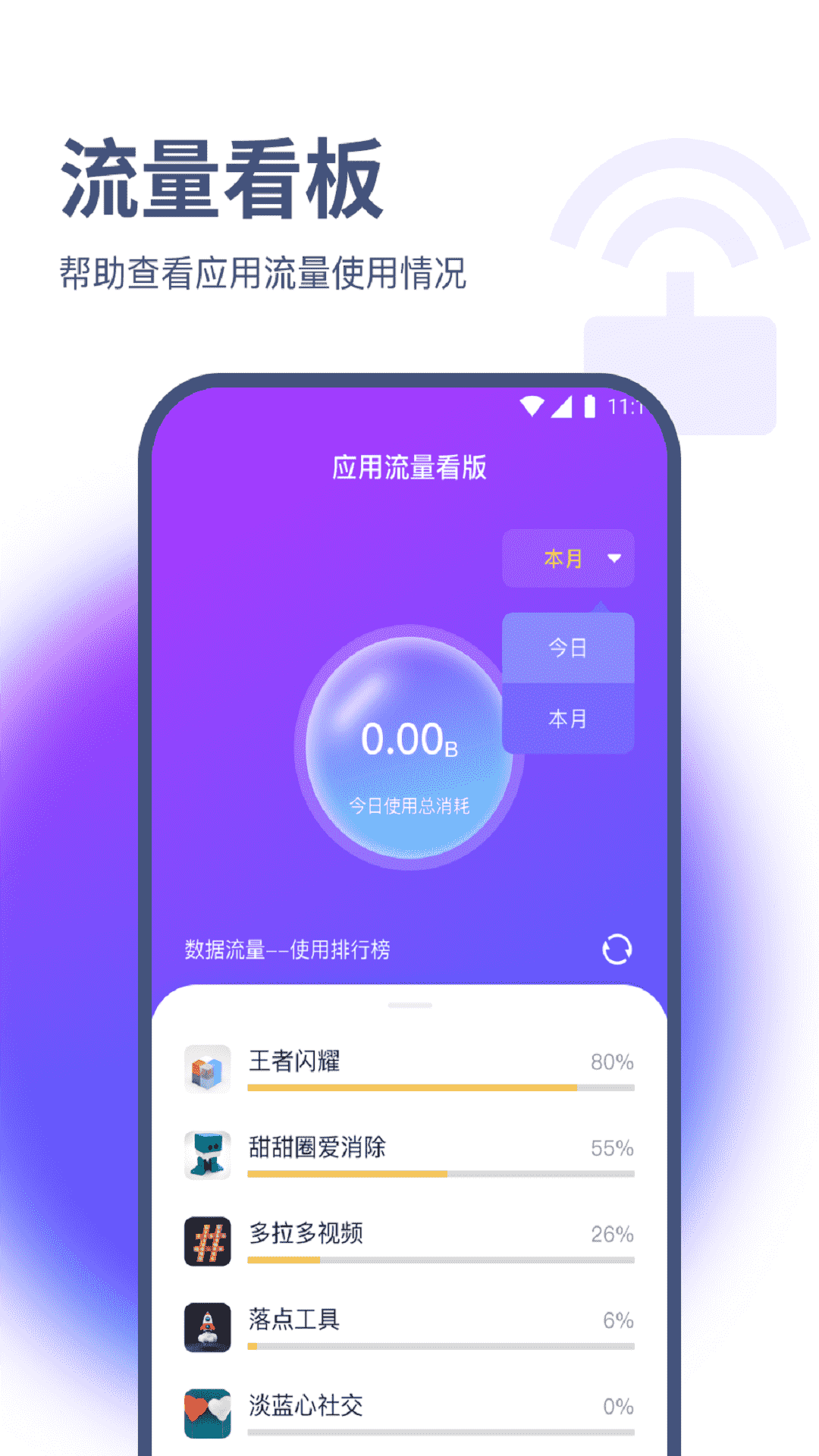 竹叶流量管家手机软件app截图