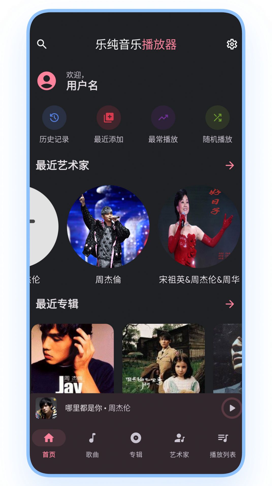 乐纯音乐播放器手机软件app截图