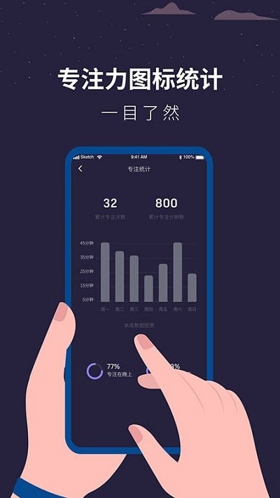 解压助眠时钟手机软件app截图