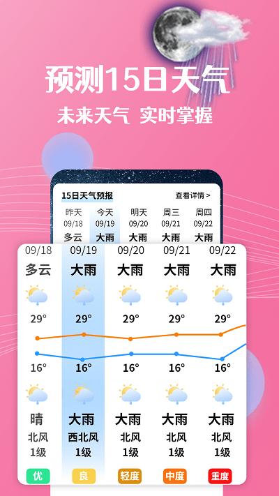 朝闻天气手机软件app截图