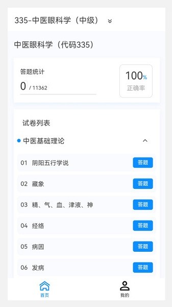 中医眼科学新题库手机软件app截图