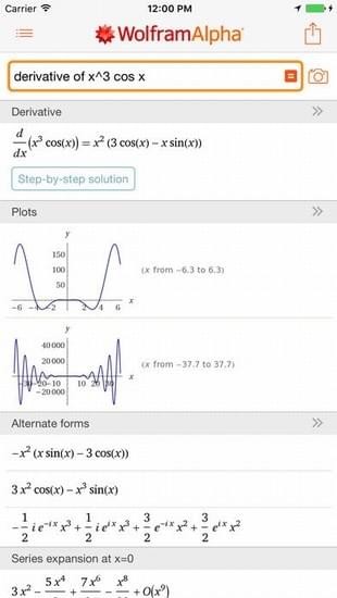 wolframalpha手机软件app截图