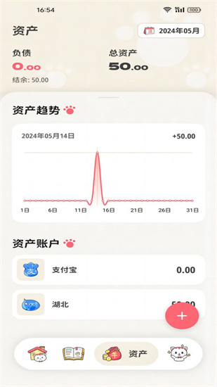 喵钱记账手机软件app截图