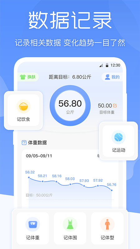 bmi体重记录器手机软件app截图