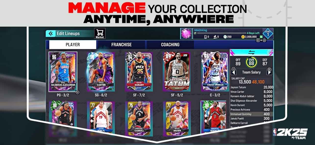 NBA2K25myteam手游app截图