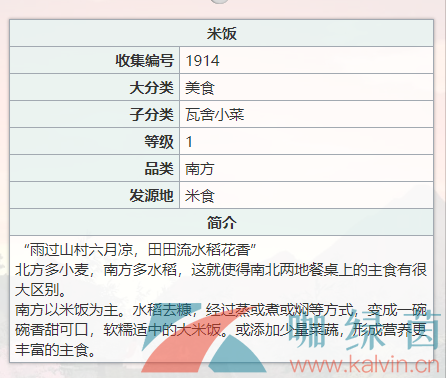 《江湖悠悠》米饭食谱配方